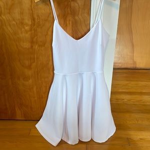 Simple White Skater Dress